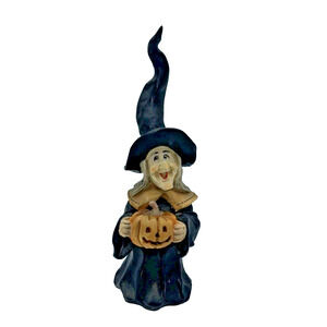 Allyson Nagel Halloween 6.5" Witch Pumpkin 1995 Signed